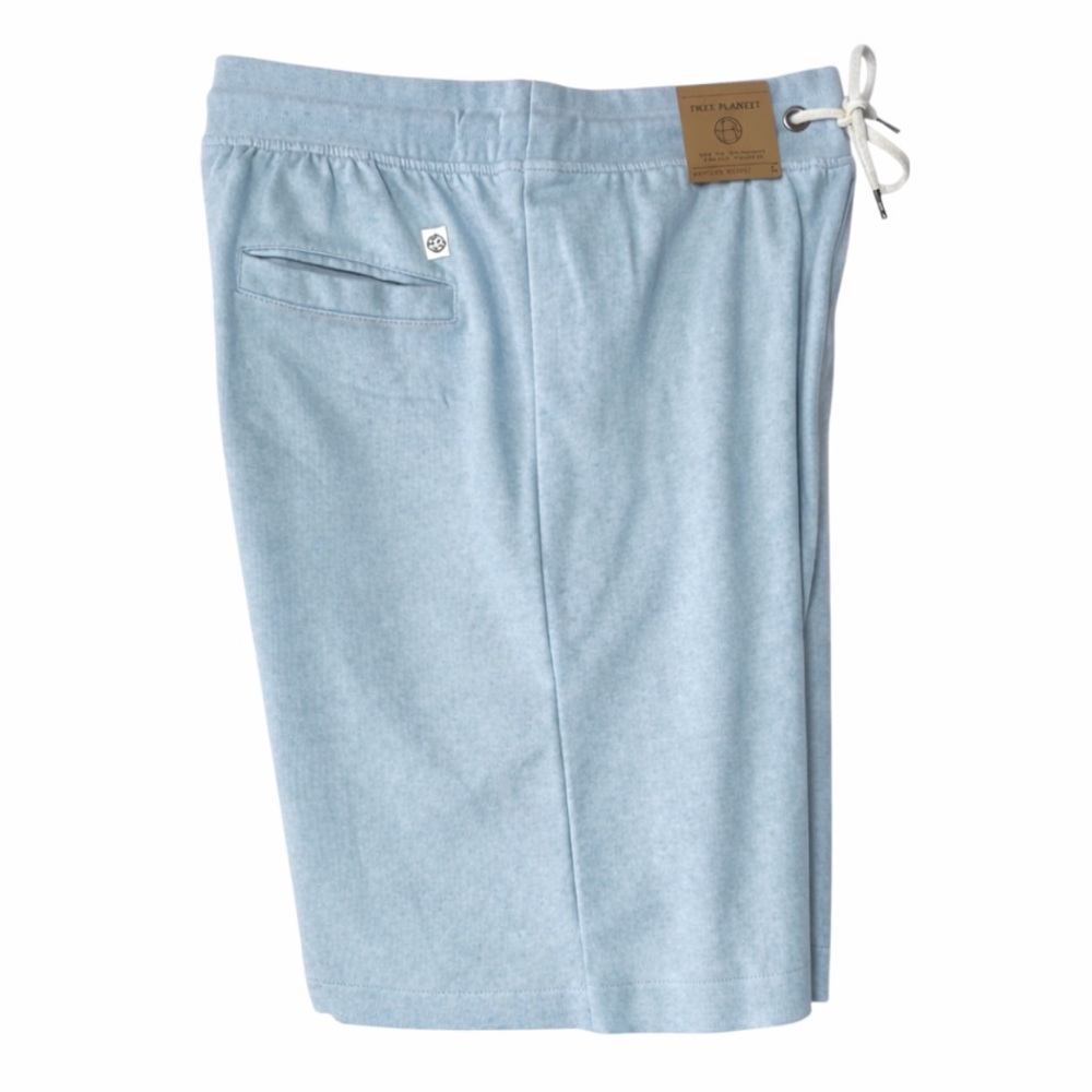 Free Planet Light Blue Marled Lounge Shorts Men’s Large NWT Eco Cotton - Picture 2 of 12
